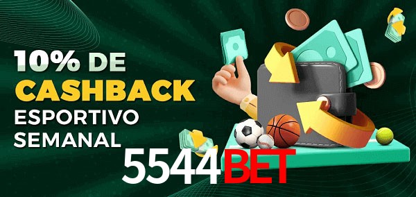 10% de bônus de cashback na 5544bet